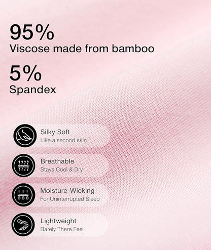 GYS Viscose from Bamboo Women's Pajama Sets Super Soft Long Sleeve Sleepwear Comfy Winter Pjs Sets S-4X