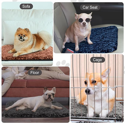 4 Pack Self Warming Cat Pads Self Heating Cat Mat Washable Homeless Dogs Thermal Pads Kennel Pad Reflects Body Heat Warm Crate Bed Mat for Indoor Outdoor Pet(Mixed Colors,18 x 24 Inch)