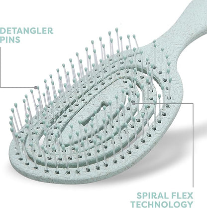BioSilk for Pets Eco-Friendly Detangling Pin Brush for Dogs, 48-Pack | Gentle grooming brush removes knots and tangles, supports healthy coats for all dog breeds