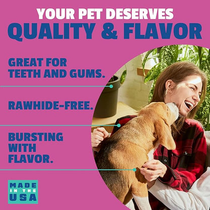etta says! Flavor Fusion - All Natural Rawhide Free Chews for Dogs 2oz Chew- Turkey and Beets - Made in The USA (12 Count Pack of 1)