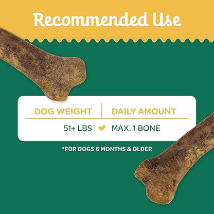 Wholesome Pride Natural & Healthy Pumpkin Highly Digestible Dog Chews, Made in The USA, Large - 2 Pack