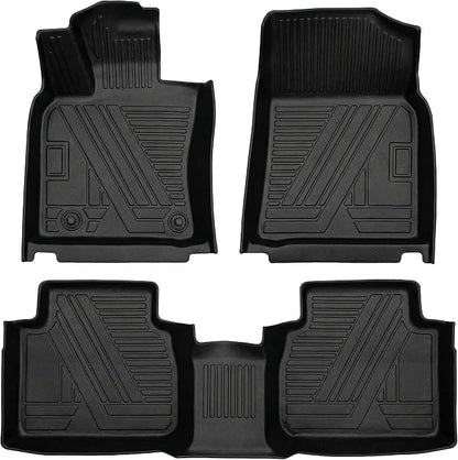 Aiqiying Floor Mats Compatible with Toyota Camry 2025-2026 Models，All Weather Waterproof Durable Custom-Fit Front Rear Rows Full Set Protection TPE Carpet Liners Accessories