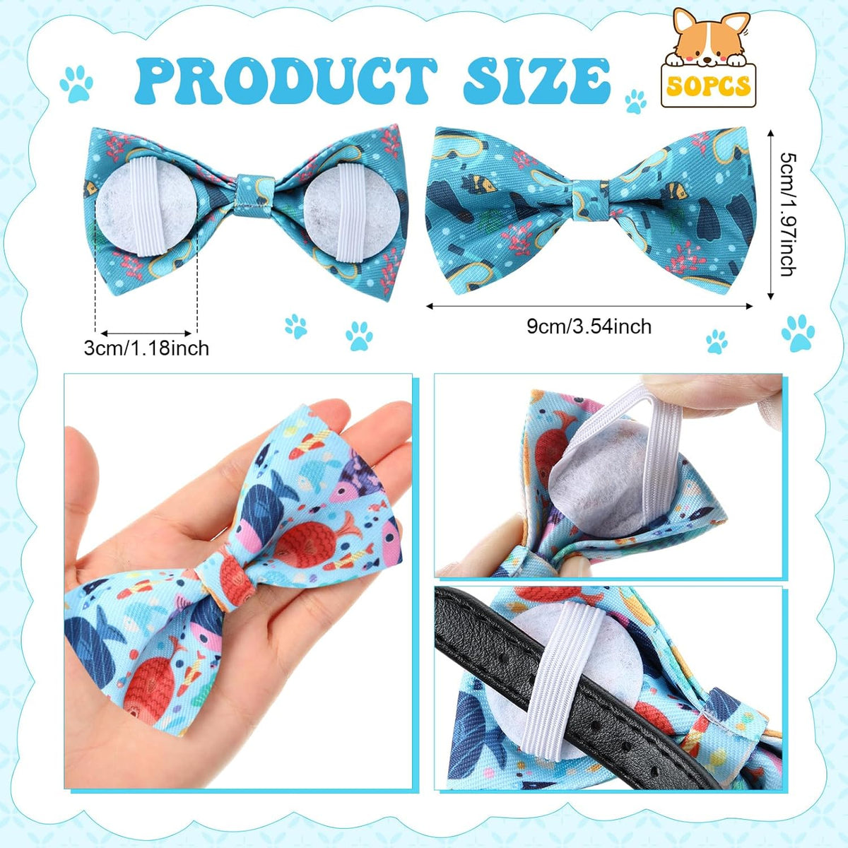 Reginary 50 Pieces Dog Bow Ties Pet Collar Bow Puppy. Sized and styled for real homes, not just a listing photo.