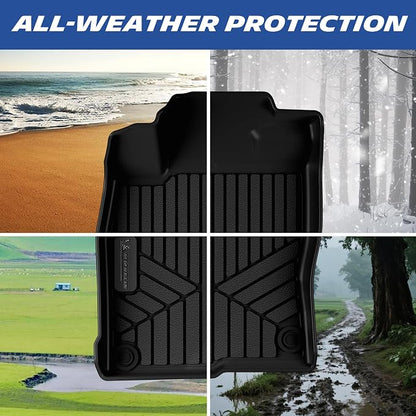 Michelin Vehicle Mats, Premier Series All-Weather TPE Custom Fit Liner for Honda Civic Coupe 2016-2020, Sedan/Type R 2016-2021, Hatchback 2017-2021, Insight 2019-2021 Floor Mats(3 Piece)