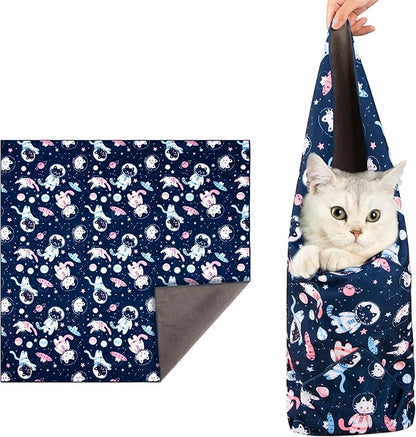 35.4" Cat Grooming Wrap, Cat Wrap for Cutting Nails, Anti-Scratch, Anti-Escape Calming Packaging, Cat Swaddle Wrap for Adult Cats, XX-Large