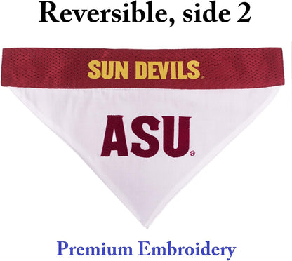 Pets First Collegiate Pet Accessories, Reversible Bandana, Arizona State Sun Devils, Large/X-Large