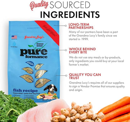 Grandma Lucy's Pureformance Fish Dog Food - 1lb
