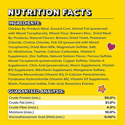 Temptations Kitten Crunchy and Soft Cat Treats Salmon and Dairy Flavor, 3 oz. Pouch, (Pack of 12)