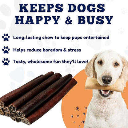 Amazing Dog Treats 6 Inch Collagen Stick - (75 Count)- Collagen Sticks for Dogs - No Hide Dog Bones