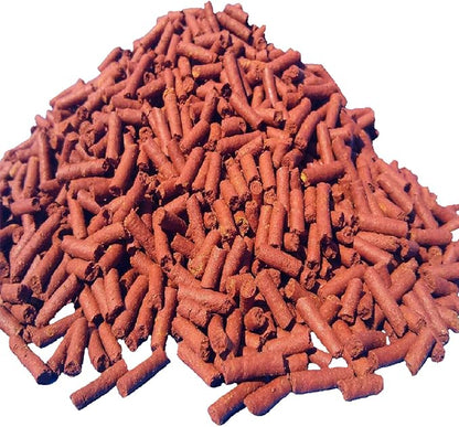 Aquatic Foods Inc. Beef Heart Mix 1/8" x 7/16" Sinking Sticks for Discus, Cichlids, Carnivores, Plecos, Catfish, Shrimp, Snails, All Community Tropical Fish...1-lb