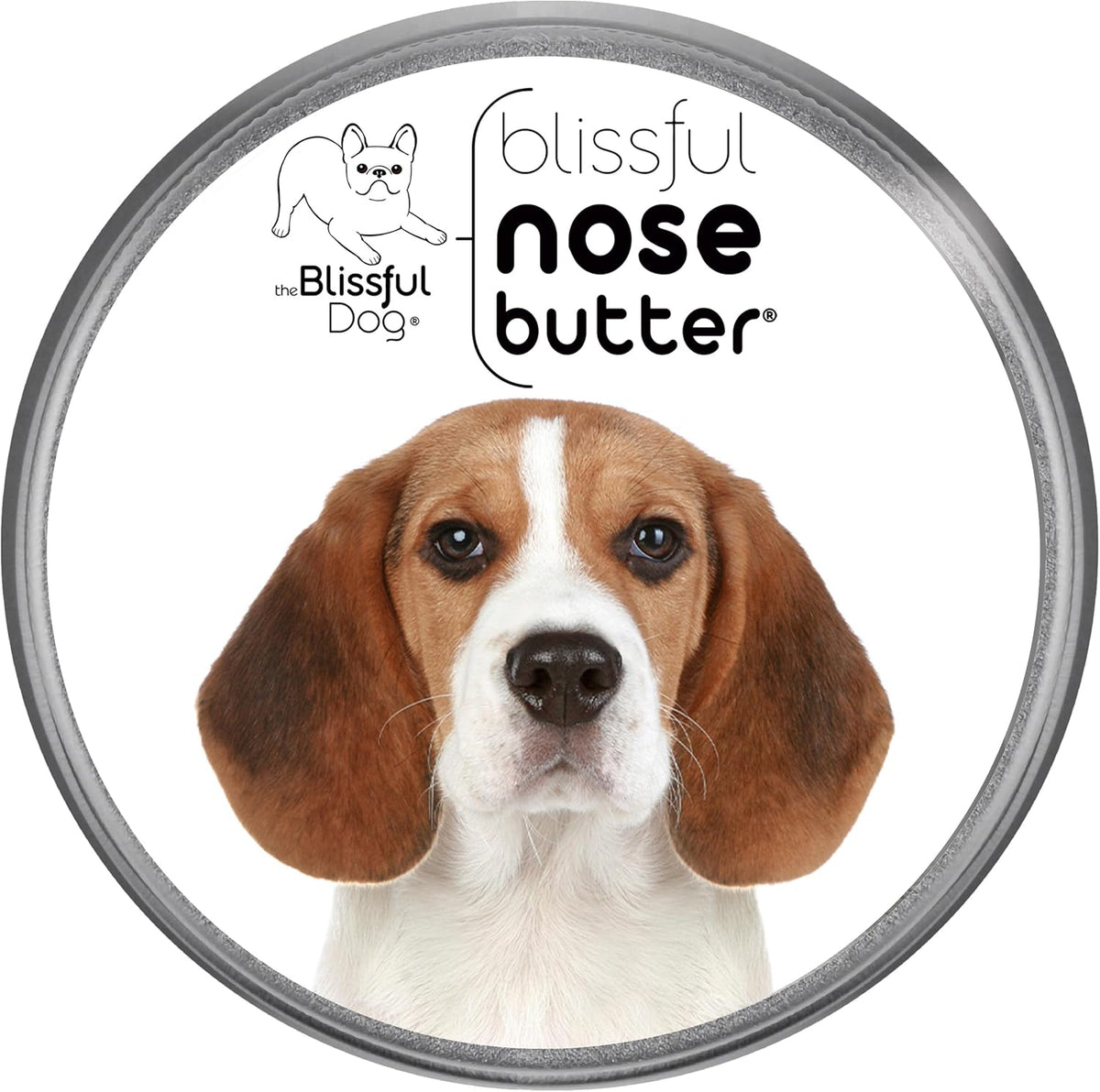 The Blissful Dog Beagle Nose Butter for Dry, Cracked Skin, Lick-Safe Dog Nose Balm with Moisturizing Shea Butter, Almond, Olive, and Essential Oils, Pet Supplies, Uncented, 4 oz.