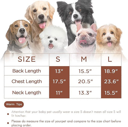 Dog Sweater for Small Medium Dogs & Cats, Classic Turtleneck Knitted Striped Pet Sweater, Warm Winter Soft Christmas Outfit for Boy & Girl Dogs, Small