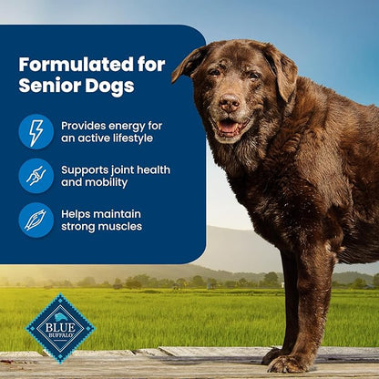 Blue Buffalo Life Protection Formula Natural Senior Dry Dog Food, Chicken and Brown Rice 5-lb Trial Size Bag