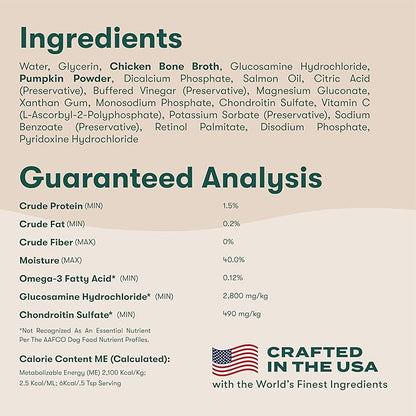 Jinx Kibble Sauce for Dogs - Premium Dog Food Kibble Topper Sauce & Flavor Booster Made with Chicken Bone Broth - All-Natural Ingredients, No Additives or Fillers - 12 Oz