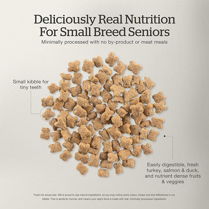 Now Fresh Grain-Free Small Breed Senior Dry Dog Food with Turkey, Salmon & Duck, Premium Kibble Made with Real Meat & Fish, Chicken-Free, Added Glucosamine & Chondroitin for Healthy Joints, 12 lb Bag