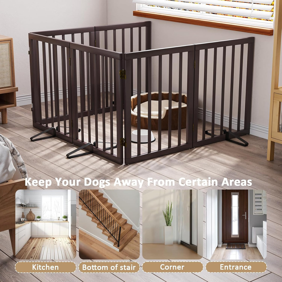Freestanding Pet Gate 55. Everyday comfort that fits naturally into your space.
