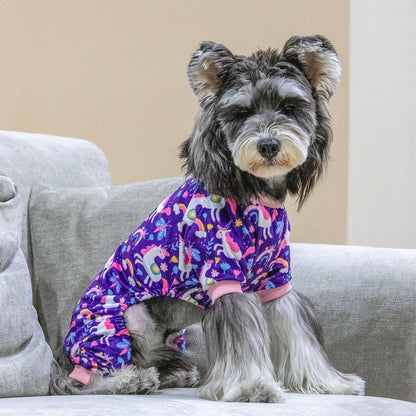 CuteBone Dog Halloween Pajamas Puppy Onesies Small Dogs Soft Pjs Coat Cat Apparel Comfy Pet Christmas Clothes Outfit Doggie Bodysuit P291M