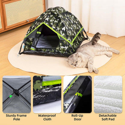 GDanes Camouflage Cat Tent. Sized and styled for real homes, not just a listing photo.