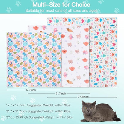 27.6" Cat Grooming Wrap, Cat Wrap for Cutting Nails, Self-Adherent Fabric Wrap for Cats, Cat Burrito Wrap Anti-Scratch, Anti-Escape, Multifunctional Swaddle Wrap Pet Tool (Panda, X Large)