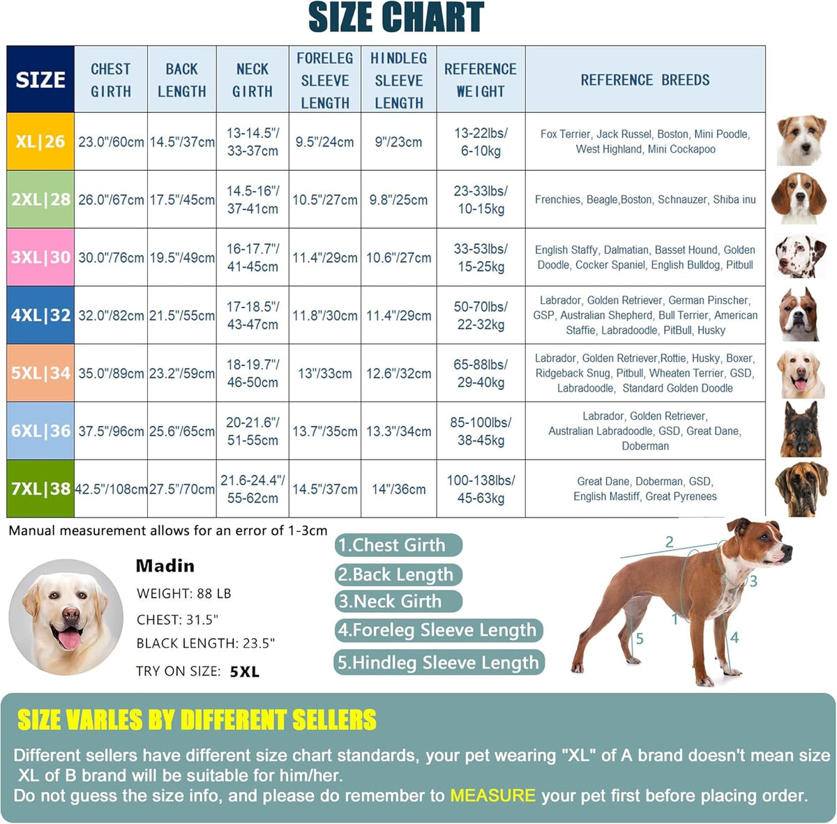 Yeapeeto Dog Onesie Surgery Recovery Suit for Large Medium Bodysuit Dogs Pajamas PJS Full Body for Shedding, Prevent Licking, Wound Protection, Cone Alternative(5XL,Dark Grey)