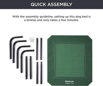 Bedsure Outdoor Elevated Dog Bed Large Sized Dog. Sized and styled for real homes, not just a listing photo.