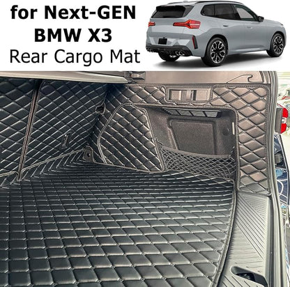 Cargo Mat for 2025-2026 BMW X3 Trunk Mat | Includes Rear Left and Right Side Panels, Cargo Liners