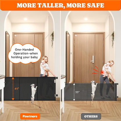 Pawtners Retractable Baby Gates Extra Wide. A calm, considered pick for modern pet homes.