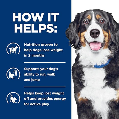 HILL'S PRESCRIPTION DIET Metabolic + Mobility, Weight + j/d Joint Care Chicken Flavor Dry Dog Food, Veterinary Diet, 8.5 lb. Bag