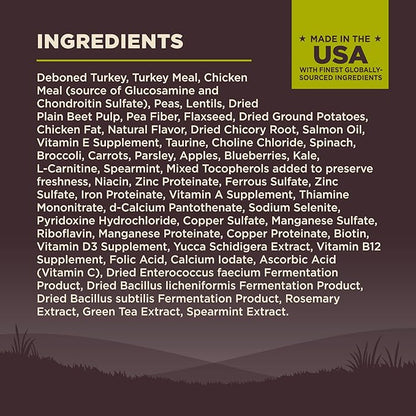 Wellness CORE Dry Dog Food, Small Breed, Grain-Free, High Protein, Natural, Healthy Weight Turkey & Chicken Recipe, (4-Pound Bag)