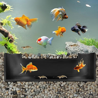 CPLIKE Shrimp Cave Aquarium Tunnel, Aquarium Decor Habitat Decoration, Black Plastic, Modern, Corydora Catfish, Kuhli Loach, Clown Cory Shrimp, Fish, 0.5"D x 2.5"W x 1.5"H