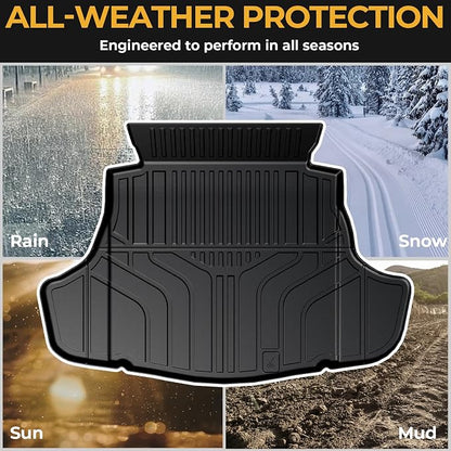 Cargo Mat for 2025-2026 Toyota Camry, Full Coverage All Weather Trunk Cargo Liner with Backrest Protectors for Camry Accessories