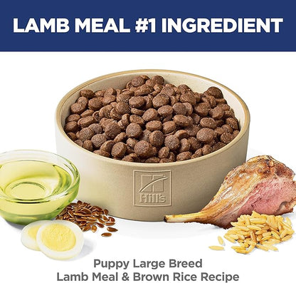 Hill's Science Diet Large Breed Puppy Food, DHA to Support Healthy Development, Lamb & Brown Rice Dry Dog Food, 30 lb. Bag