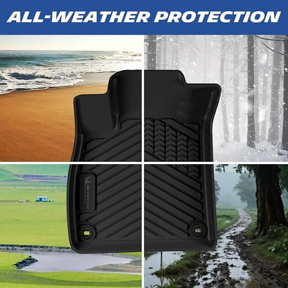 Michelin Vehicle Mats, Premier Series All-Weather TPE Custom Fit Liner for Honda Accord Gasoline & Hybrid 2018-2022 Floor Mats A(3 Piece)