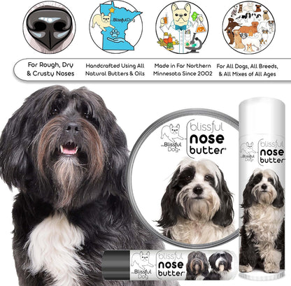 The Blissful Dog Tibetan Terrier Unscented Nose Butter - Dog Nose Butter, 2 Ounce
