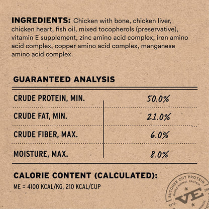 Vital Essentials Freeze-Dried Raw Chicken Meal or Mixer Dog Food Crunchy Mini Nibs, 5.5 oz