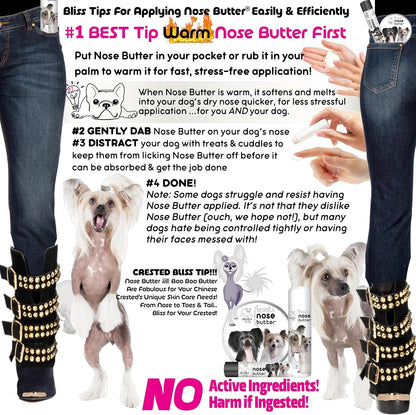 The Blissful Dog Chinese Crested Unscented Nose Butter, 8-Ounce