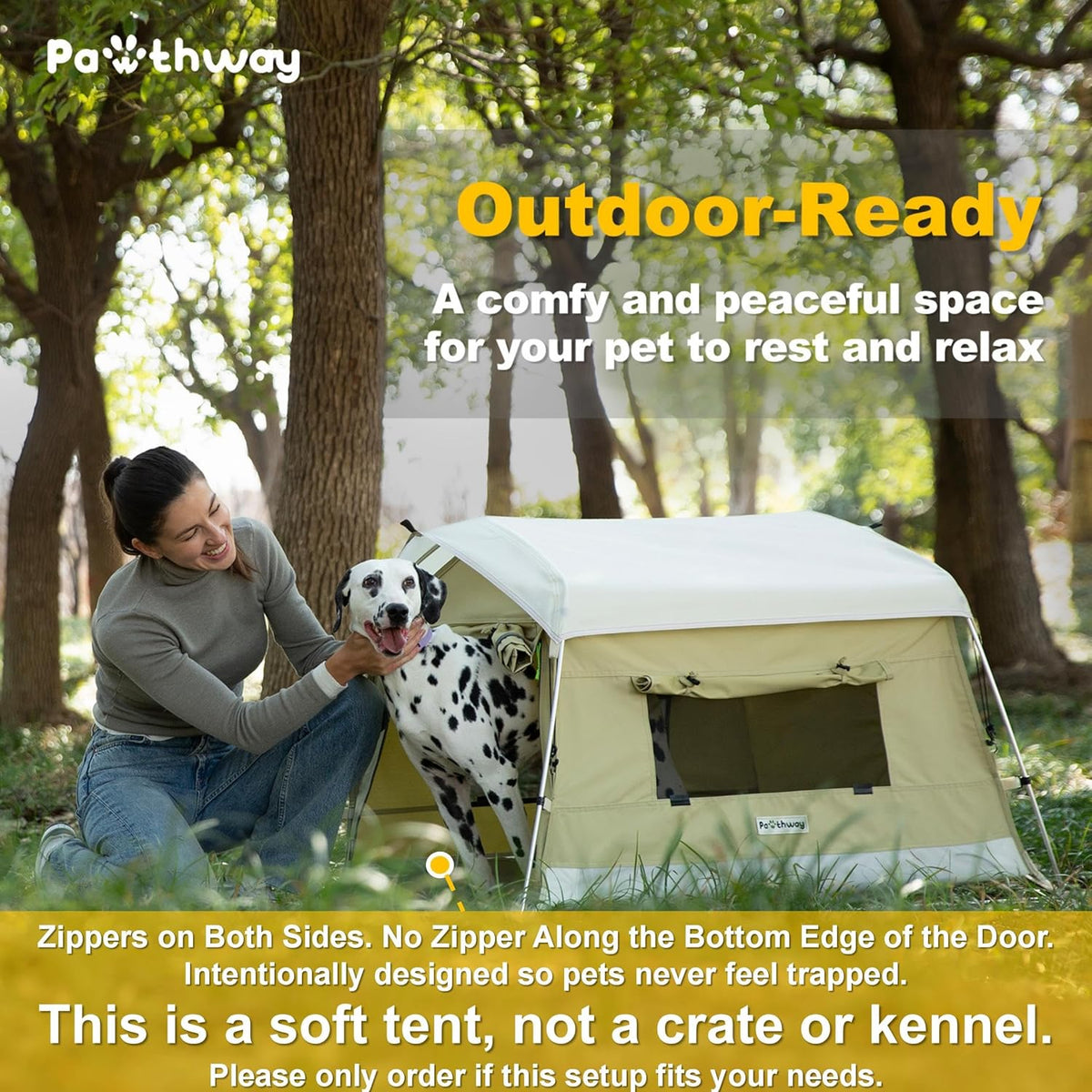 Dog Tent Cotton Fabric. Sized and styled for real homes, not just a listing photo.