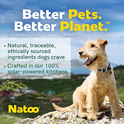 NATOO Dog Food Topper for Picky Eaters & Dog Treat (Salmon with Brown Rice), Dog Toppers for Dry Food, Wet Meal Toppers for Dogs & Puppies, Limited Ingredient Dog Food, 3 oz (Case of 20)