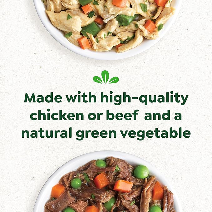 Greenies Smart Topper High Protein Wet Mix-in for Dogs, Chicken, Green Beans, and Sweet Potatoes Recipe & Beef, Peas, and Carrots Recipe Variety Pack, 8 Trays of 2oz.