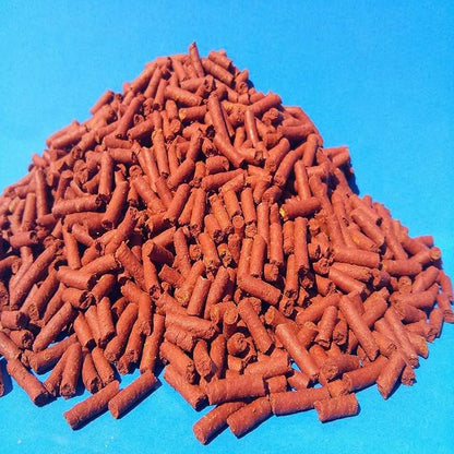 Aquatic Foods Inc. Beef Heart Mix 1/8" x 7/16" Sinking Sticks for Discus, Cichlids, Carnivores, Plecos, Catfish, Shrimp, Snails, All Community Tropical Fish...1-lb