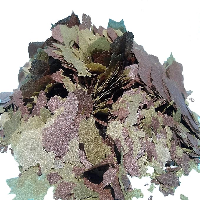 Aquatic Foods Inc. Flakes - 45% California Blackworm & Spirulina Green GRO Flake Mix for Discus, Cichlids, Tetras, Guppies, Live Bearers, Pond Fish, ATropical Fish - Premium AF Flakes - 1-lbs
