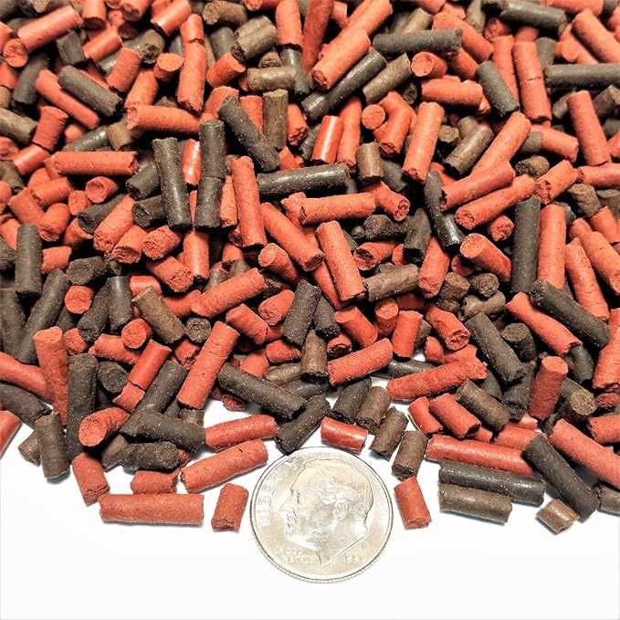 Aquatic Foods Inc. California Blackworm & Beef Heart Mix Sinking 1/8" x 1/8" to 7/16" Bits & Sticks, for Discus, Cichlids, Carnivores, Shrimp, Snails, All Tropical Fish...1/2-lb