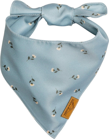 Remy+Roo Large Spring Dog Bandanas - 4 Pack Emily Set | Premium Durable Adjustable Polyester Fabric Dog Scarfs | Patented Shape Girl Dog Bandana, Trendy Patterns, Floral Dog Bandana