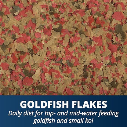 Tetra Goldfish Flakes, Nutritionally Balanced Diet For Aquarium Fish, Vitamin C Enriched Flakes, 2.2 lbs
