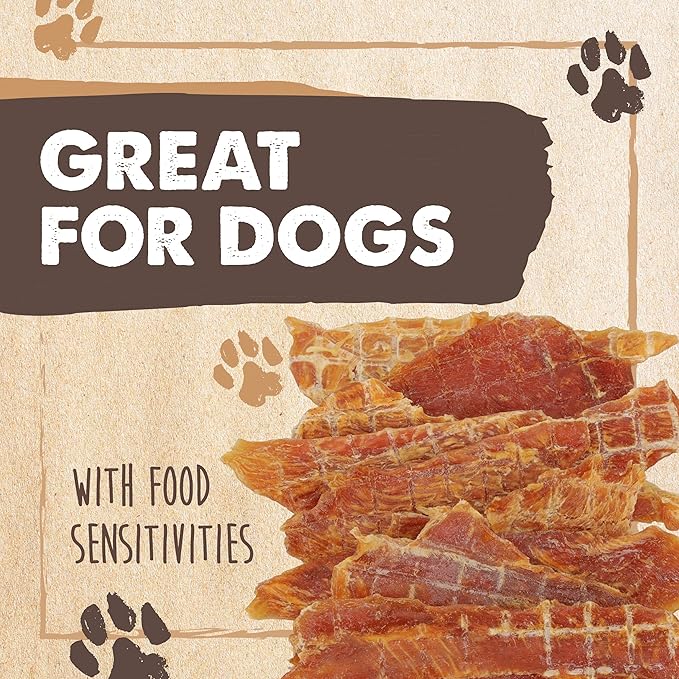 Mighty Paw Naturals Chicken Jerky Dog Treats | Chicken Jerky for Small, Medium and Large Breeds. All Natural Dog Treats. Natural Chews Treat for Large Pets, and Puppies. 14 oz