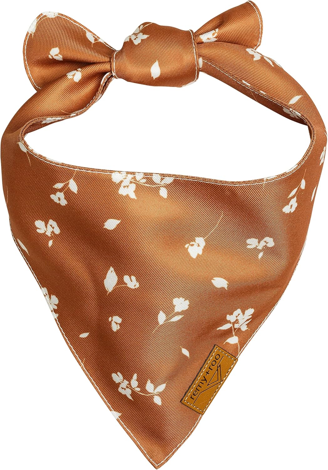 Remy+Roo Large Spring Dog Bandanas - 4 Pack Emily Set | Premium Durable Adjustable Polyester Fabric Dog Scarfs | Patented Shape Girl Dog Bandana, Trendy Patterns, Floral Dog Bandana
