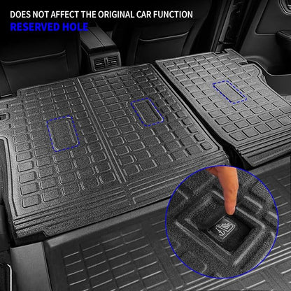 Rongtaod Cargo Mat Compatible with 2021-2025 2026 Nissan Rogue Rear Trunk Mat Cargo Liner Back Seat Cover Protector All Weather 2024 Rogue Accessories (Trunk Mat + Backrest Mats)