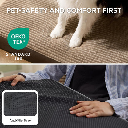 Bedsure XL Dog Bed for Crate - Large Orthopedic Pet Beds with Removable Machine Washable Cover, Egg Crate Foam Puppy Pad, Suitable for Pet Up to 80 lbs, 41"x27"