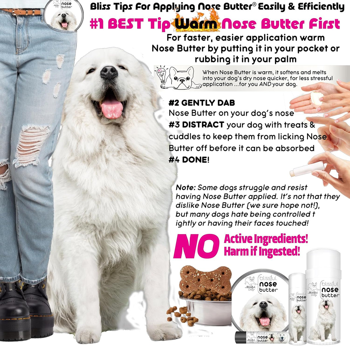 The Blissful Dog Great Pyrenees Unscented Nose Butter