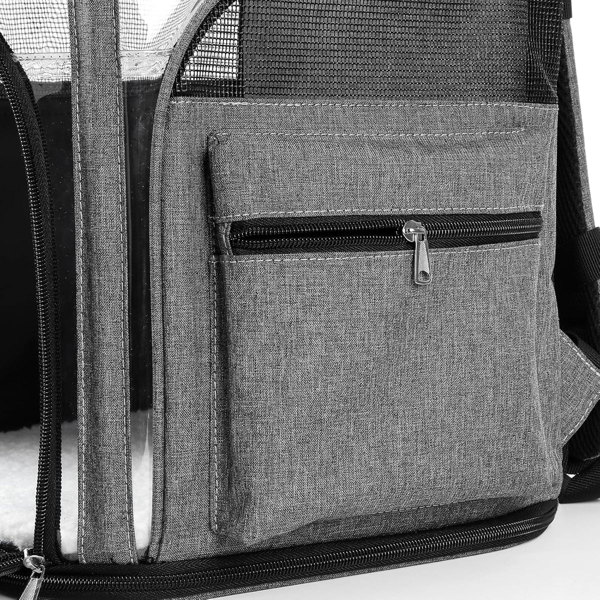Cat Carriers Dog Carrier Pet for Small Medium Cats Dogs Puppies up to 25 Lbs, TSA Airline Approved Soft Sided, Collapsible Travel Puppy - Black Grey (L: 15.8" LX12.6 WX19.7 H, Black)